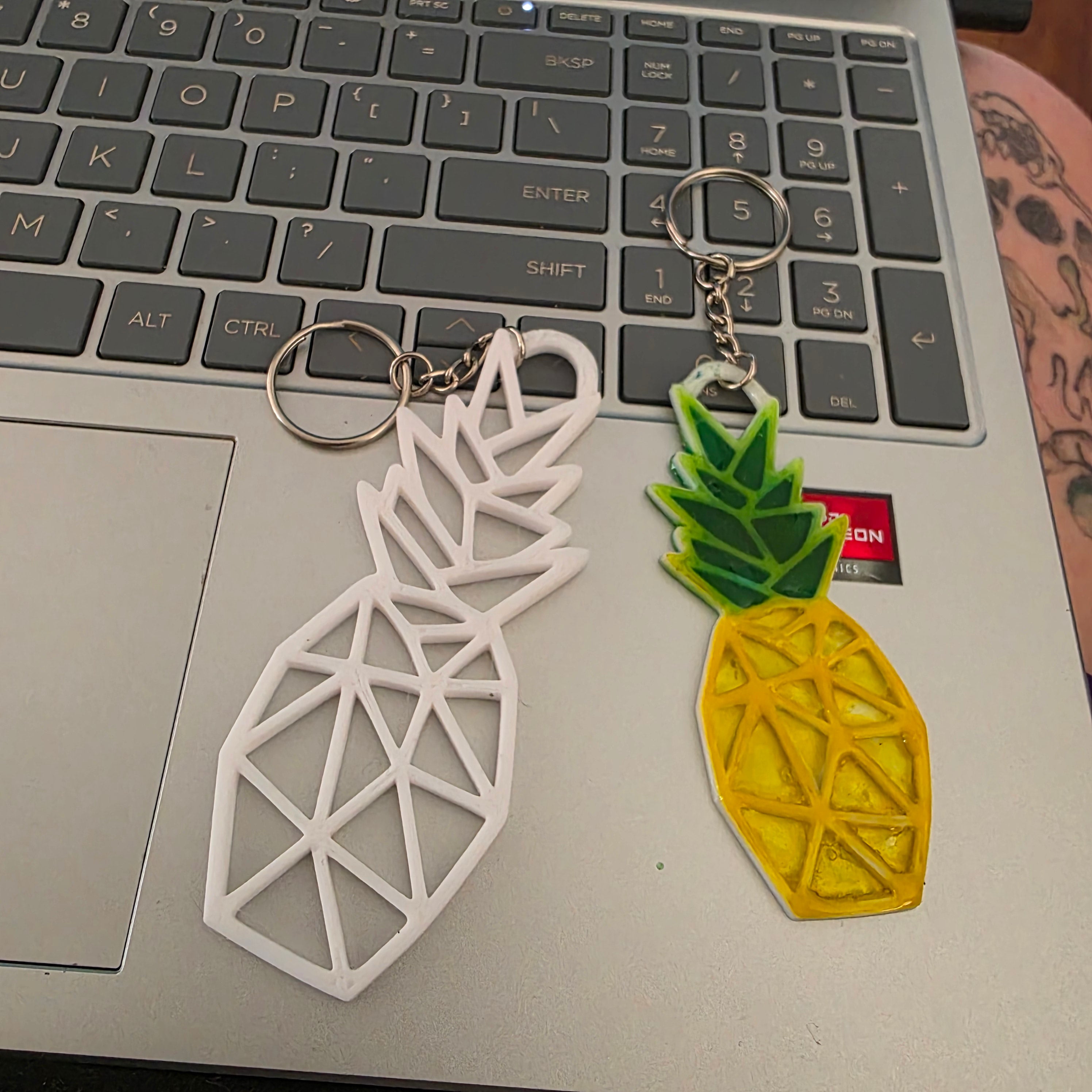 Pineapple keychain